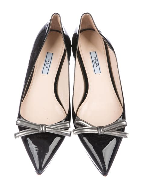 prada black suede pointed toe flat|Women's Prada Flats .